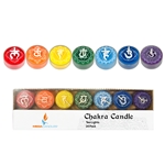 14 pcs Unscented Tea Lights Chakra Candles - Assorted