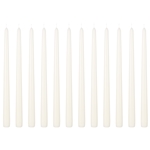 12 pcs 12" Unscented Taper Candle in White Box - Off White