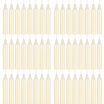 48 pcs 4" Unscented Straight Taper Candle in White Box - Ivory