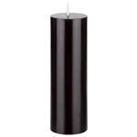 2" x 6" Unscented Round Pillar Candle - Black