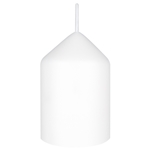 2" x 3" Unscented Dome Top Event Pillar Candle - White