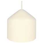 3" x 3" Unscented Dome Top Event Pillar Candle - Ivory
