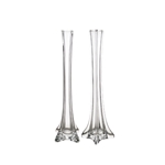 Mega Vases - 1.25" x 12" Eiffel Tower Glass Vase - Clear