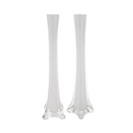 Mega Vases - 1.25" x 12" Eiffel Tower Glass Vase - White