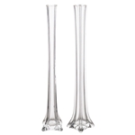 Mega Vases - 1.5" x 20" Eiffel Tower Glass Vase - Clear