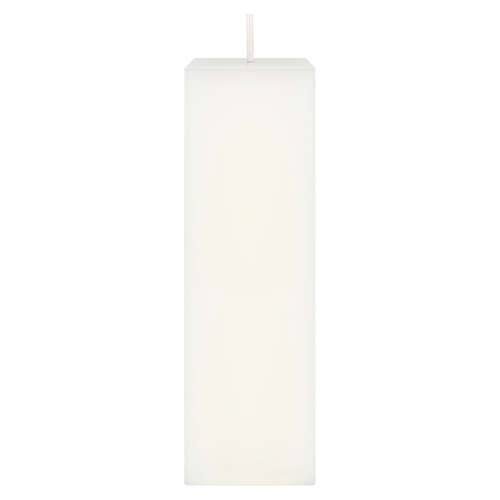 Mega Candles 2" x 6" Unscented Square Pillar Candle White