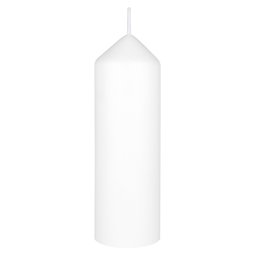 Mega Candles 2" x 6" Unscented Dome Top Event Pillar Candle White