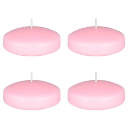 Mega Candles - 4 pcs 3" Unscented Floating Candles - Pink