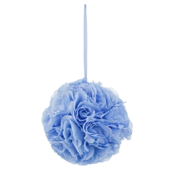 Mega Crafts - 10" Artificial Flower Pomander Kissing Ball - Light Blue