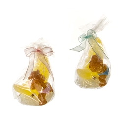 Mega Favors - Teddy Bear Crawling on Half Moon Candle - Asst