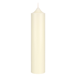 Mega Candles - 2 pcs of 6.75" Unscented Romantic Taper Candles - Ivory