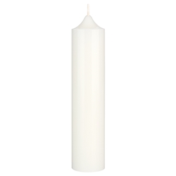 Mega Candles - 2 pcs of 6.75" Unscented Romantic Taper Candles - White