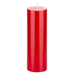 Mega Candles - 2" x 6" Unscented Round Pillar Candle - Red