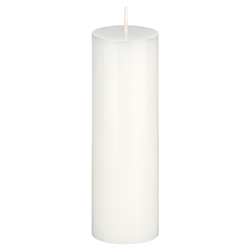 Mega Candles - 2" x 6" Unscented Round Pillar Candle - White