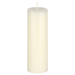 Mega Candles - 2" x 3" Unscented Round Pillar Candle - Ivory