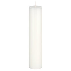 Mega Candles - 2" x 9" Unscented Round Pillar Candle - White