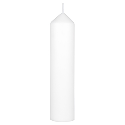 Mega Candles - 2" x 9" Unscented Dome Top Event Pillar Candle - White