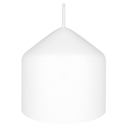 Mega Candles - 3" x 3" Unscented Dome Top Event Pillar Candle - White